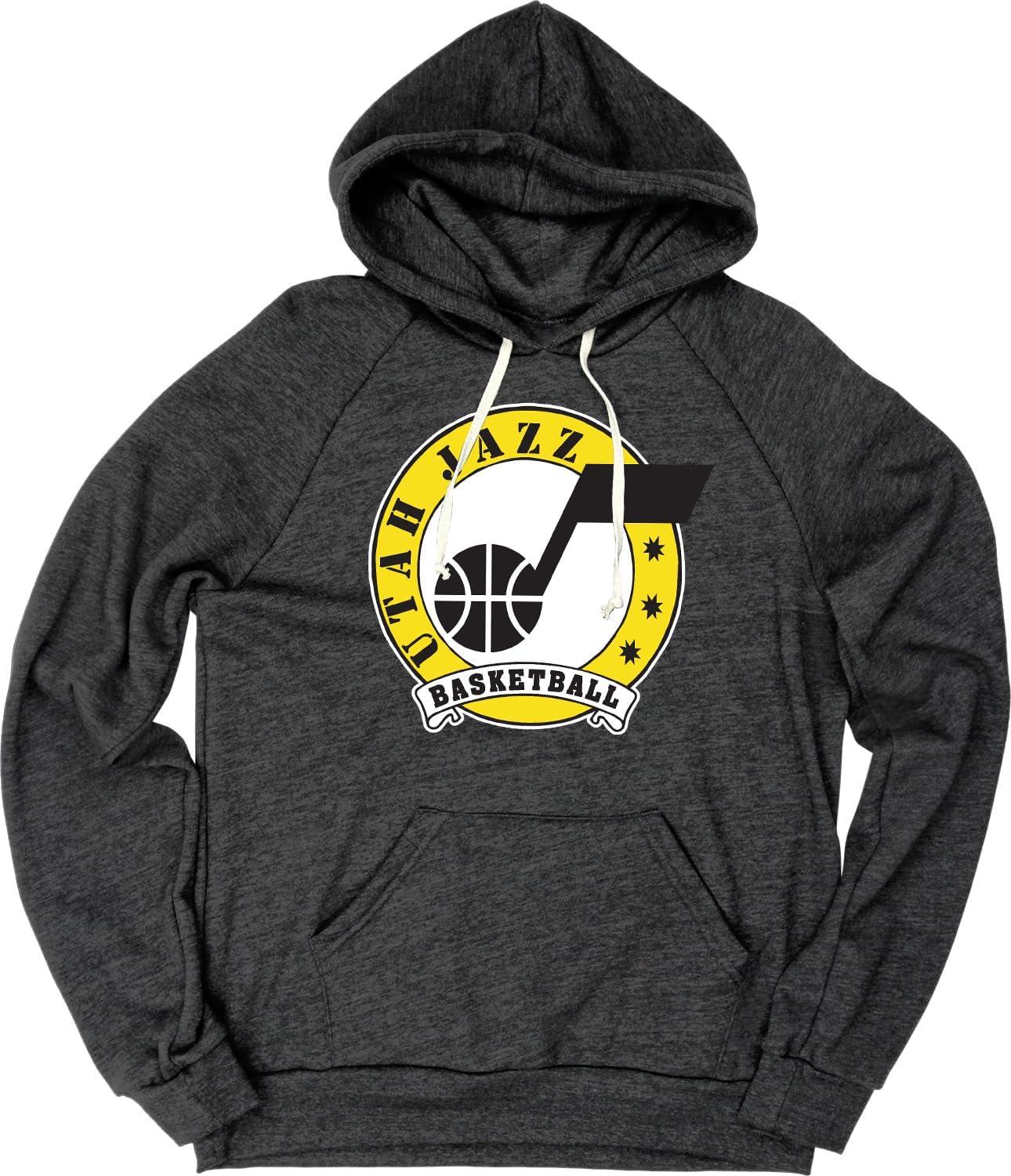 imageBlue 84 NBA unisexadult Nba Officially Licensed Triblend Hooded Sweatshirt BlackBlack