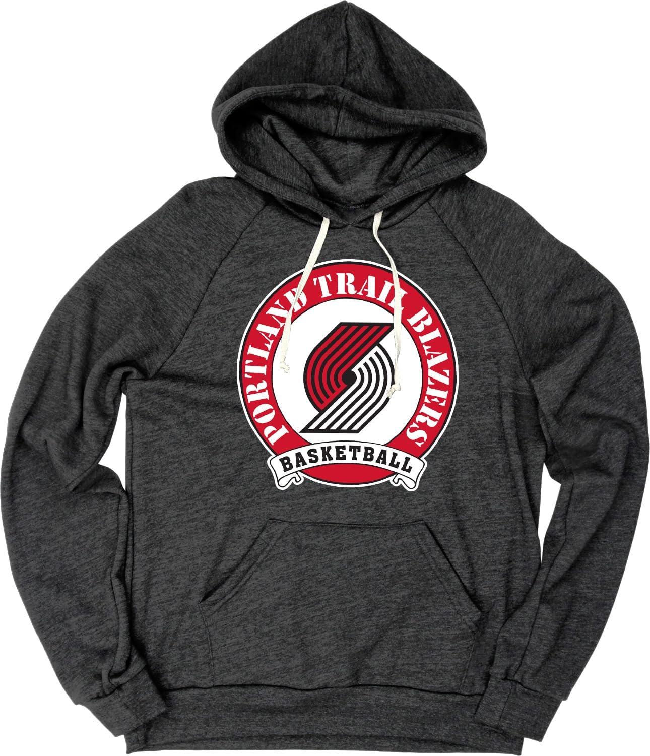 imageBlue 84 NBA unisexadult Nba Officially Licensed Triblend Hooded Sweatshirt BlackBlack