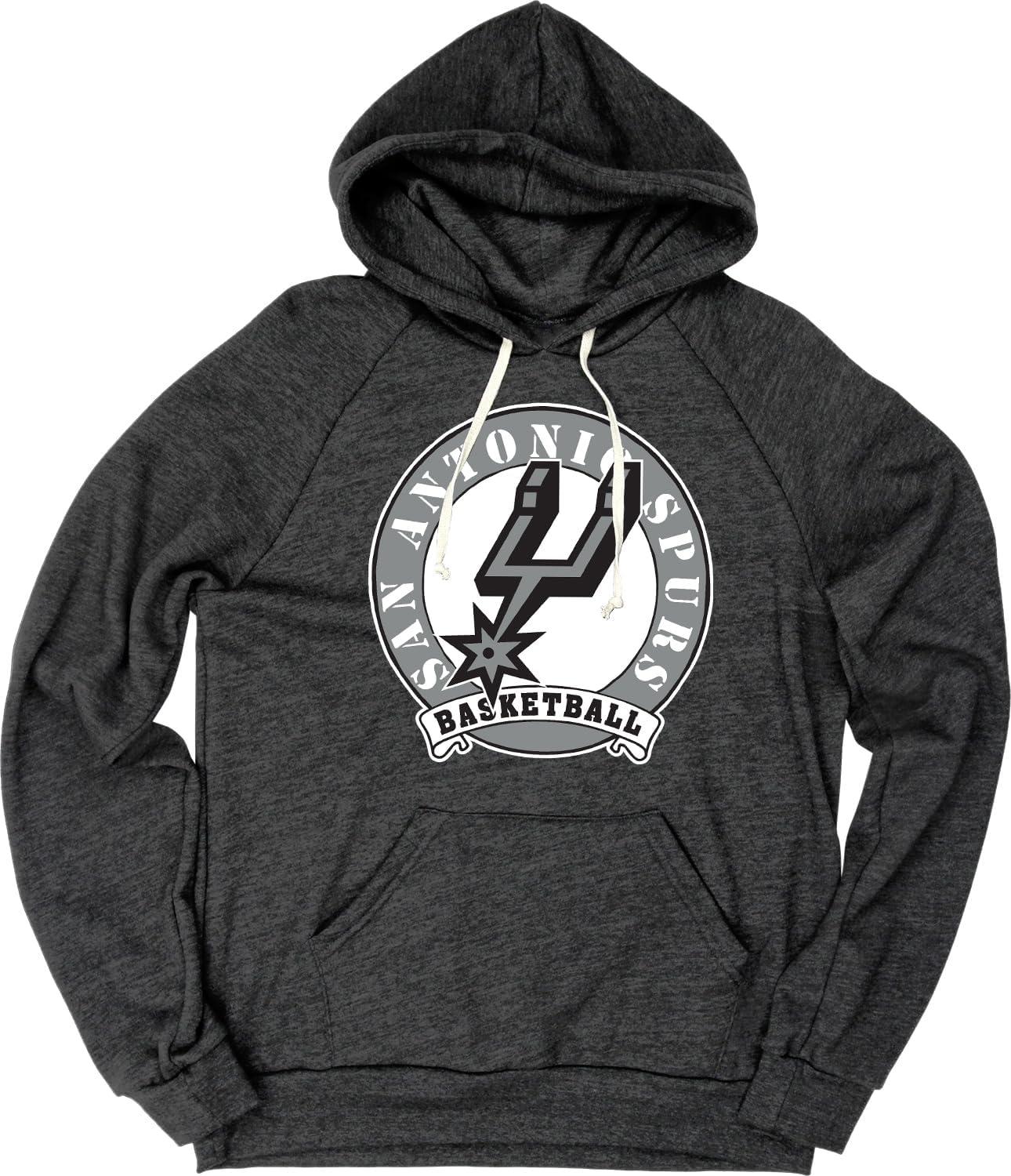 imageBlue 84 NBA unisexadult Nba Officially Licensed Triblend Hooded Sweatshirt BlackBlack