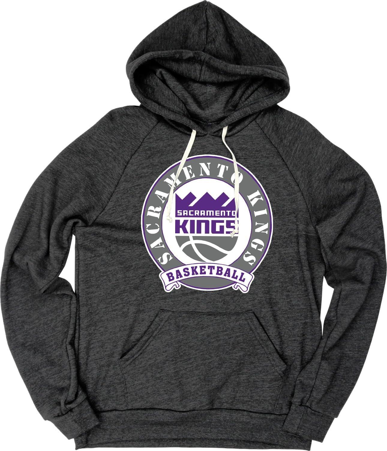 imageBlue 84 NBA unisexadult Nba Officially Licensed Triblend Hooded Sweatshirt BlackBlack