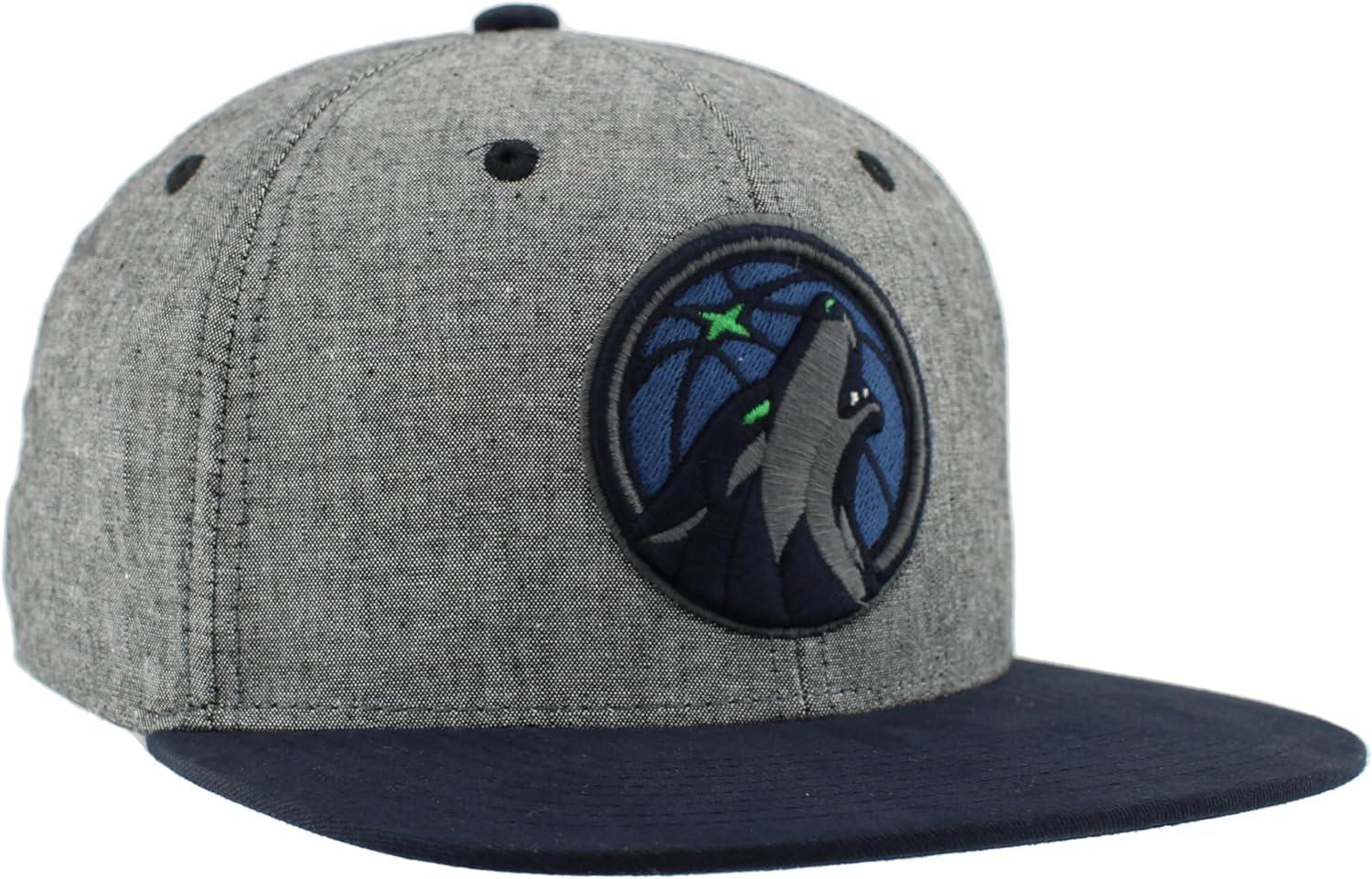 imageZHATS NBA UnisexAdult NBA Officially Licensed Adjustable Snapback Hat Heather BlackHeather Black