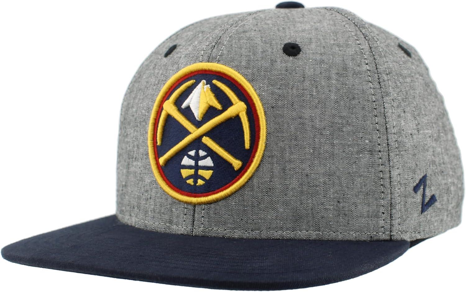 imageZHATS NBA UnisexAdult NBA Officially Licensed Adjustable Snapback Hat Heather BlackHeather Black