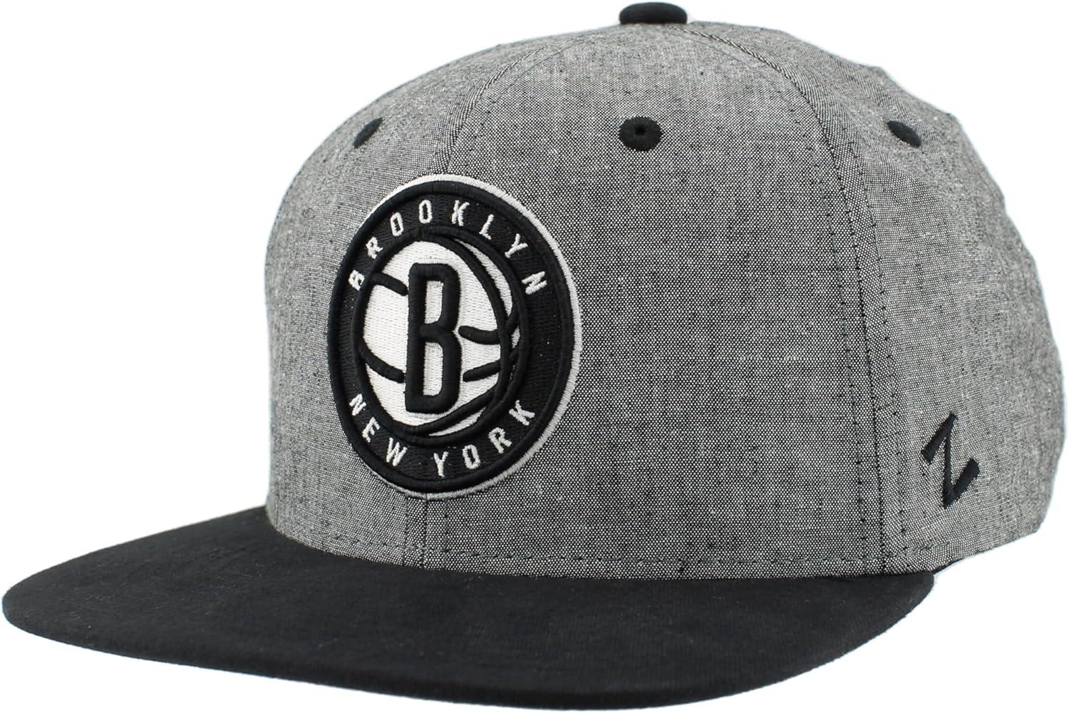 imageZHATS NBA UnisexAdult NBA Officially Licensed Adjustable Snapback Hat Heather BlackHeather Black