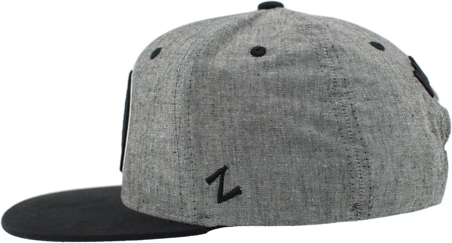 imageZHATS NBA UnisexAdult NBA Officially Licensed Adjustable Snapback Hat Heather BlackHeather Black