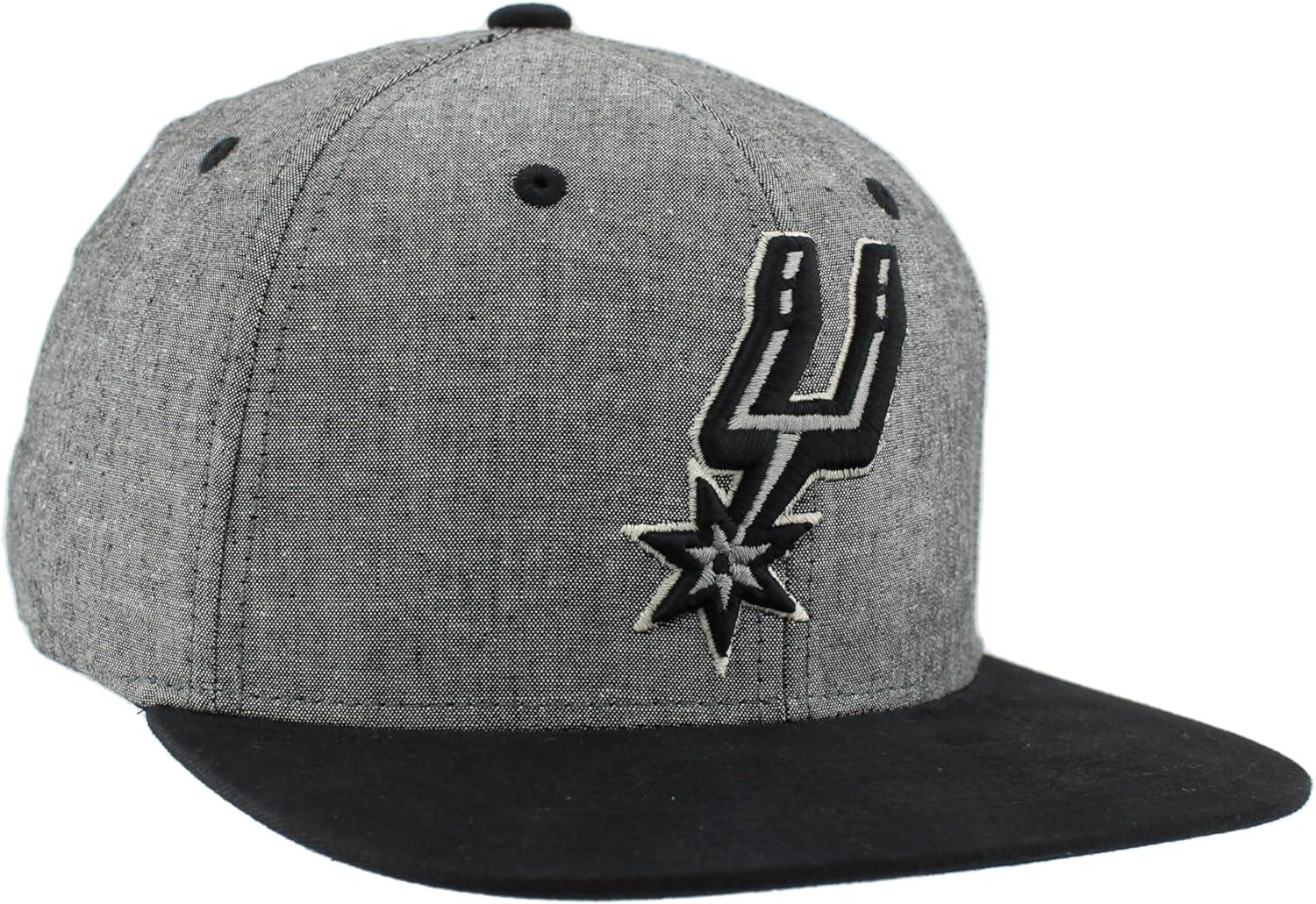 imageZHATS NBA UnisexAdult NBA Officially Licensed Adjustable Snapback Hat Heather BlackHeather Black