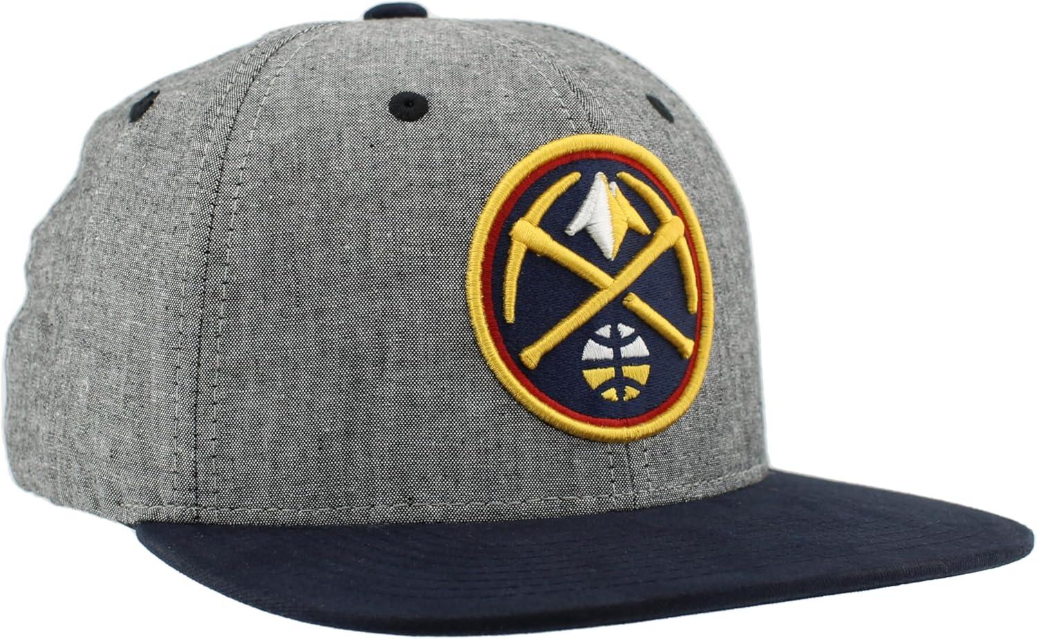 imageZHATS NBA UnisexAdult NBA Officially Licensed Adjustable Snapback Hat Heather BlackHeather Black