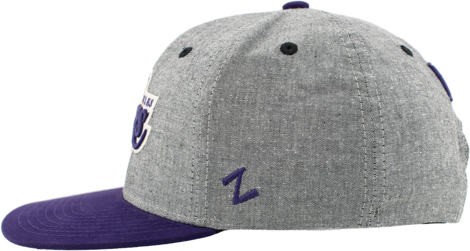 imageZHATS NBA UnisexAdult NBA Officially Licensed Adjustable Snapback Hat Heather BlackHeather Black