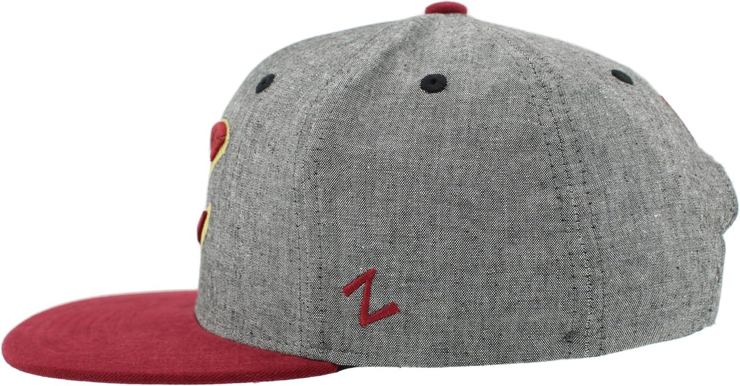 imageZHATS NBA UnisexAdult NBA Officially Licensed Adjustable Snapback Hat Heather BlackHeather Black