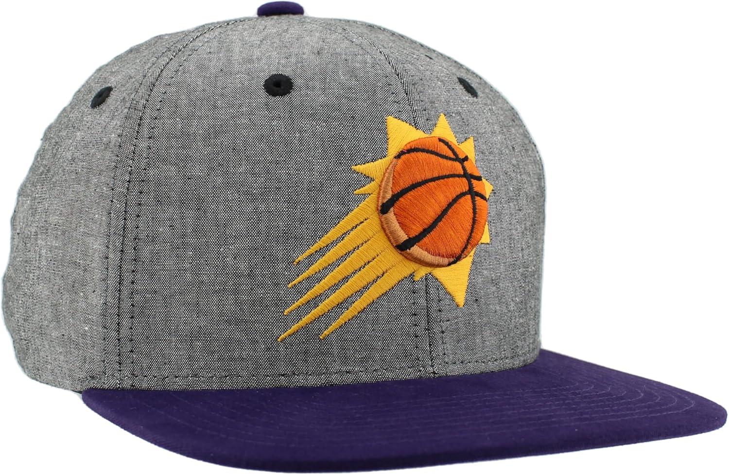 imageZHATS NBA UnisexAdult NBA Officially Licensed Adjustable Snapback Hat Heather BlackHeather Black