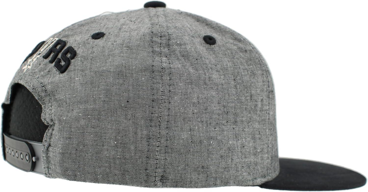 imageZHATS NBA UnisexAdult NBA Officially Licensed Adjustable Snapback Hat Heather BlackHeather Black