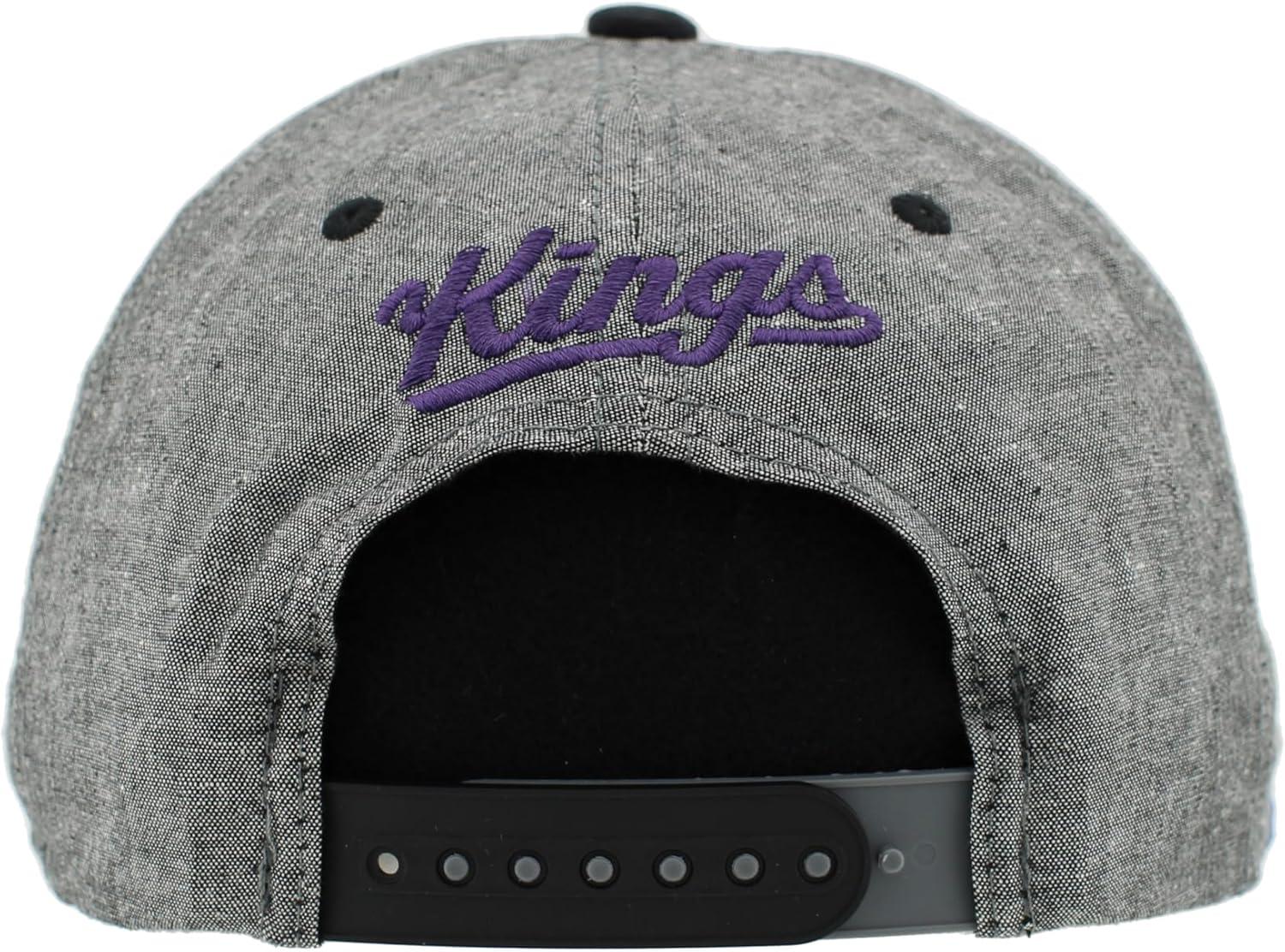 imageZHATS NBA UnisexAdult NBA Officially Licensed Adjustable Snapback Hat Heather BlackHeather Black