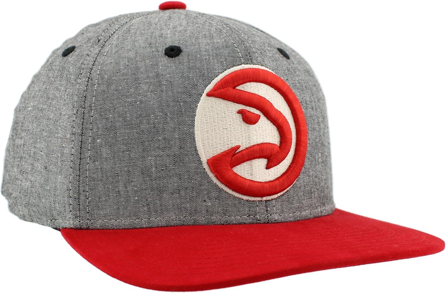 imageZHATS NBA UnisexAdult NBA Officially Licensed Adjustable Snapback Hat Heather BlackHeather Black