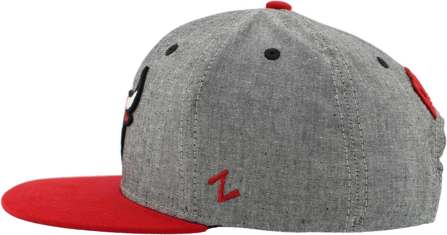 imageZHATS NBA UnisexAdult NBA Officially Licensed Adjustable Snapback Hat Heather BlackHeather Black