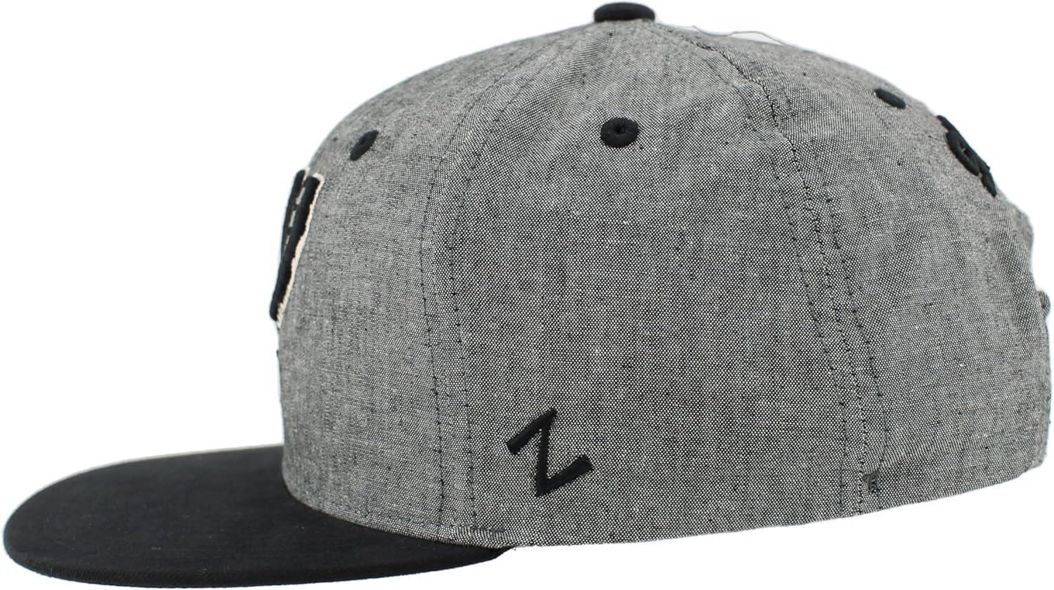 imageZHATS NBA UnisexAdult NBA Officially Licensed Adjustable Snapback Hat Heather BlackHeather Black