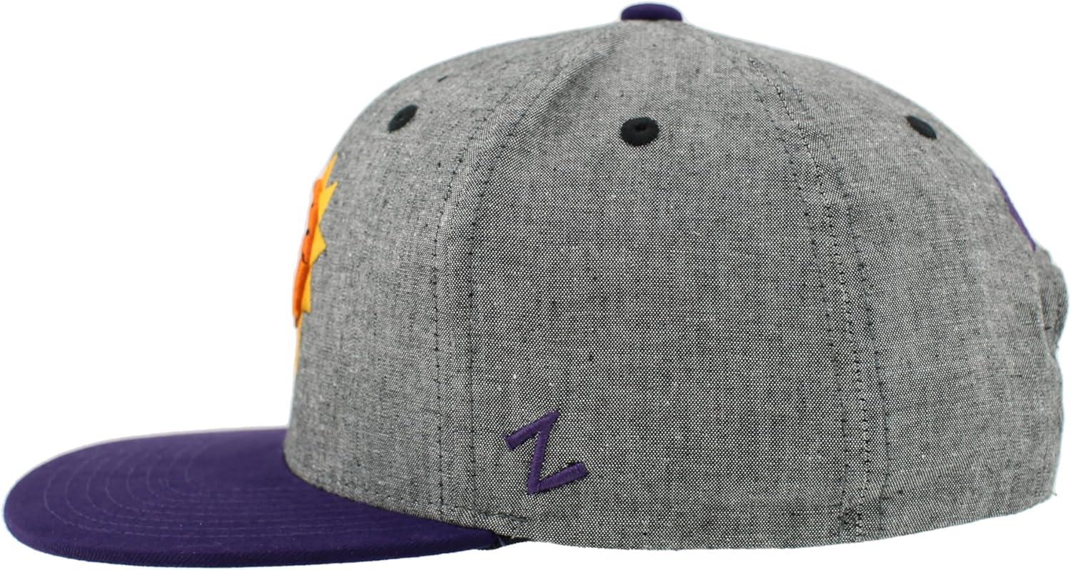 imageZHATS NBA UnisexAdult NBA Officially Licensed Adjustable Snapback Hat Heather BlackHeather Black