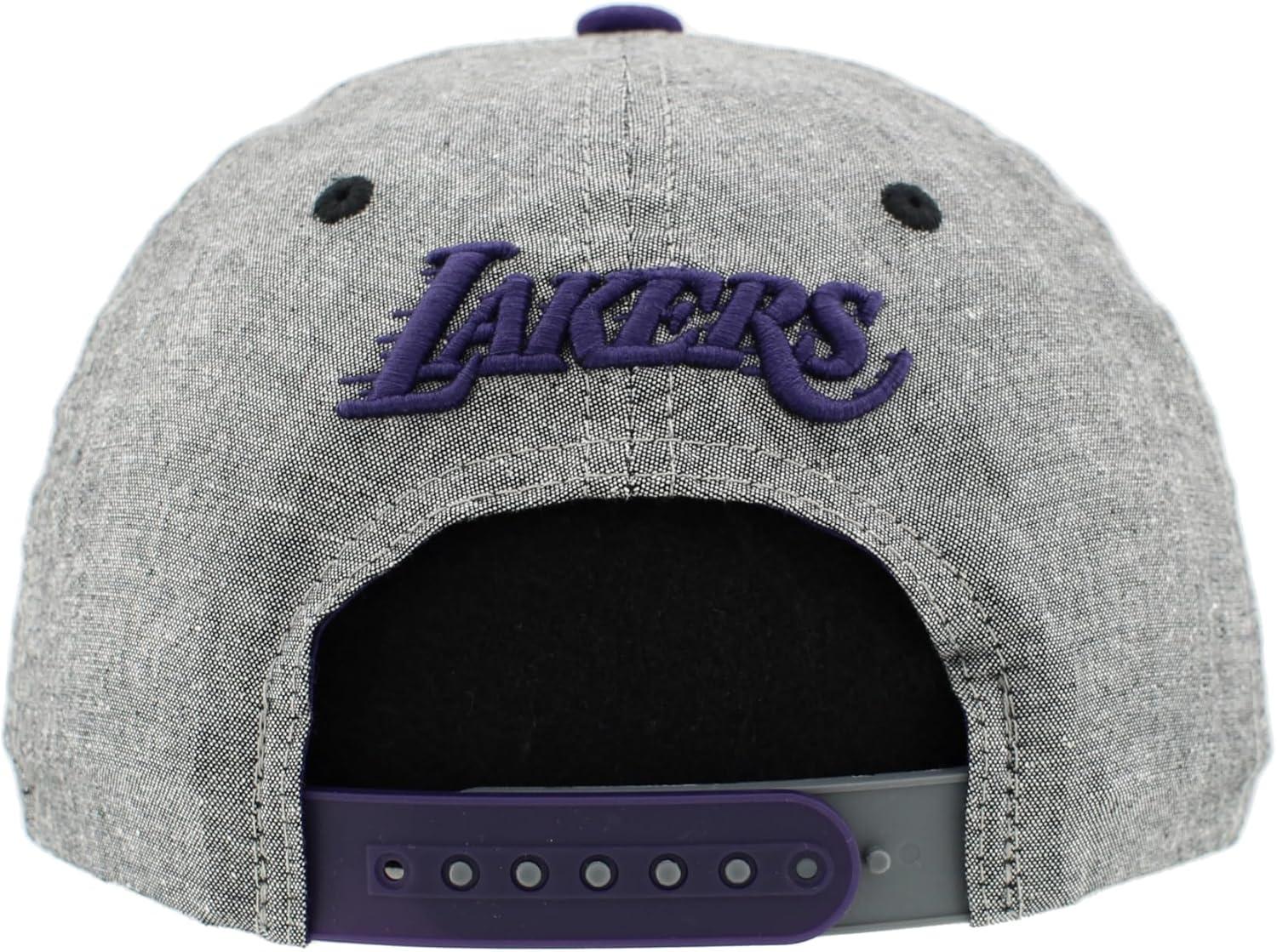 imageZHATS NBA UnisexAdult NBA Officially Licensed Adjustable Snapback Hat Heather BlackHeather Black