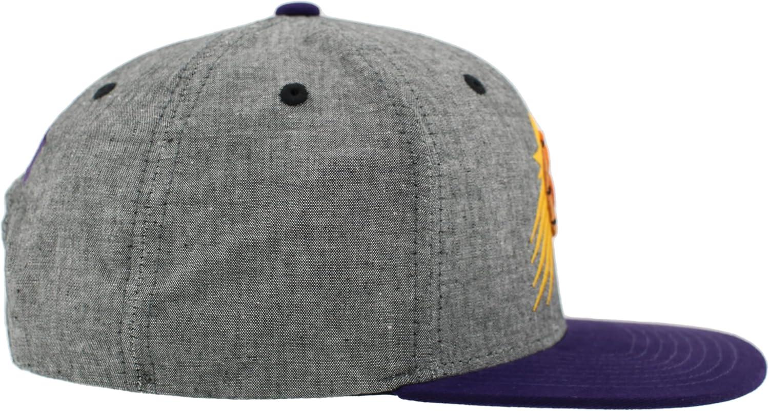 imageZHATS NBA UnisexAdult NBA Officially Licensed Adjustable Snapback Hat Heather BlackHeather Black