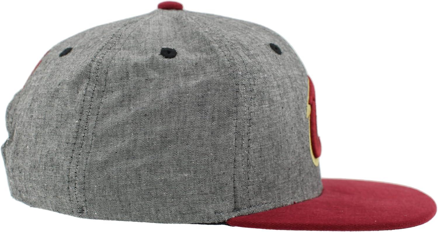 imageZHATS NBA UnisexAdult NBA Officially Licensed Adjustable Snapback Hat Heather BlackHeather Black