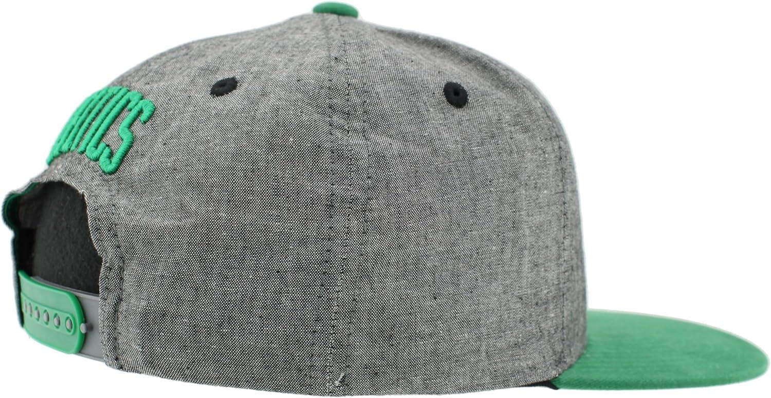 imageZHATS NBA UnisexAdult NBA Officially Licensed Adjustable Snapback Hat Heather BlackHeather Black