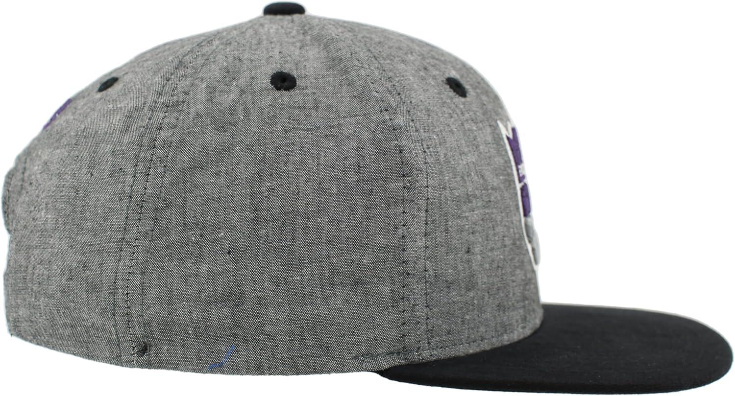 imageZHATS NBA UnisexAdult NBA Officially Licensed Adjustable Snapback Hat Heather BlackHeather Black