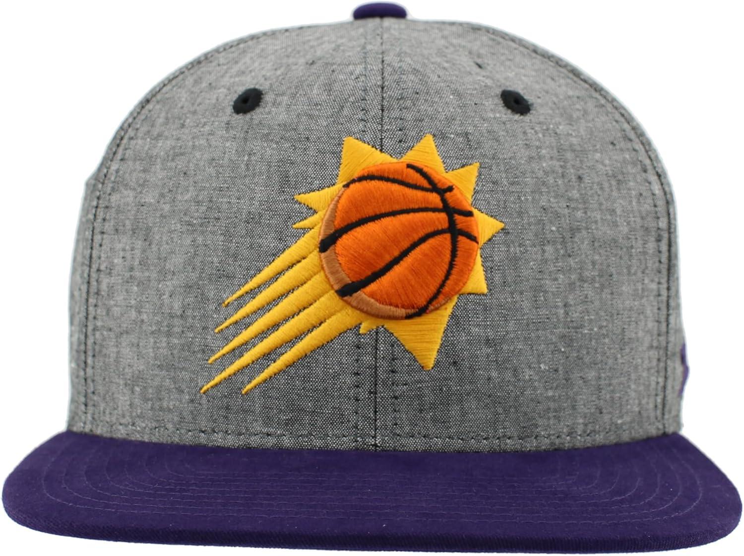 imageZHATS NBA UnisexAdult NBA Officially Licensed Adjustable Snapback Hat Heather BlackHeather Black