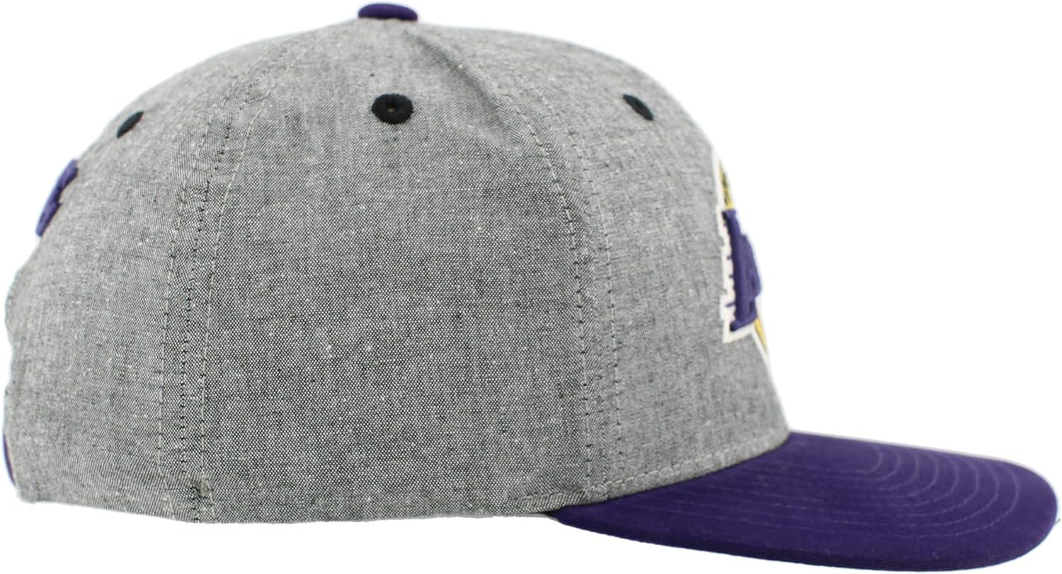 imageZHATS NBA UnisexAdult NBA Officially Licensed Adjustable Snapback Hat Heather BlackHeather Black