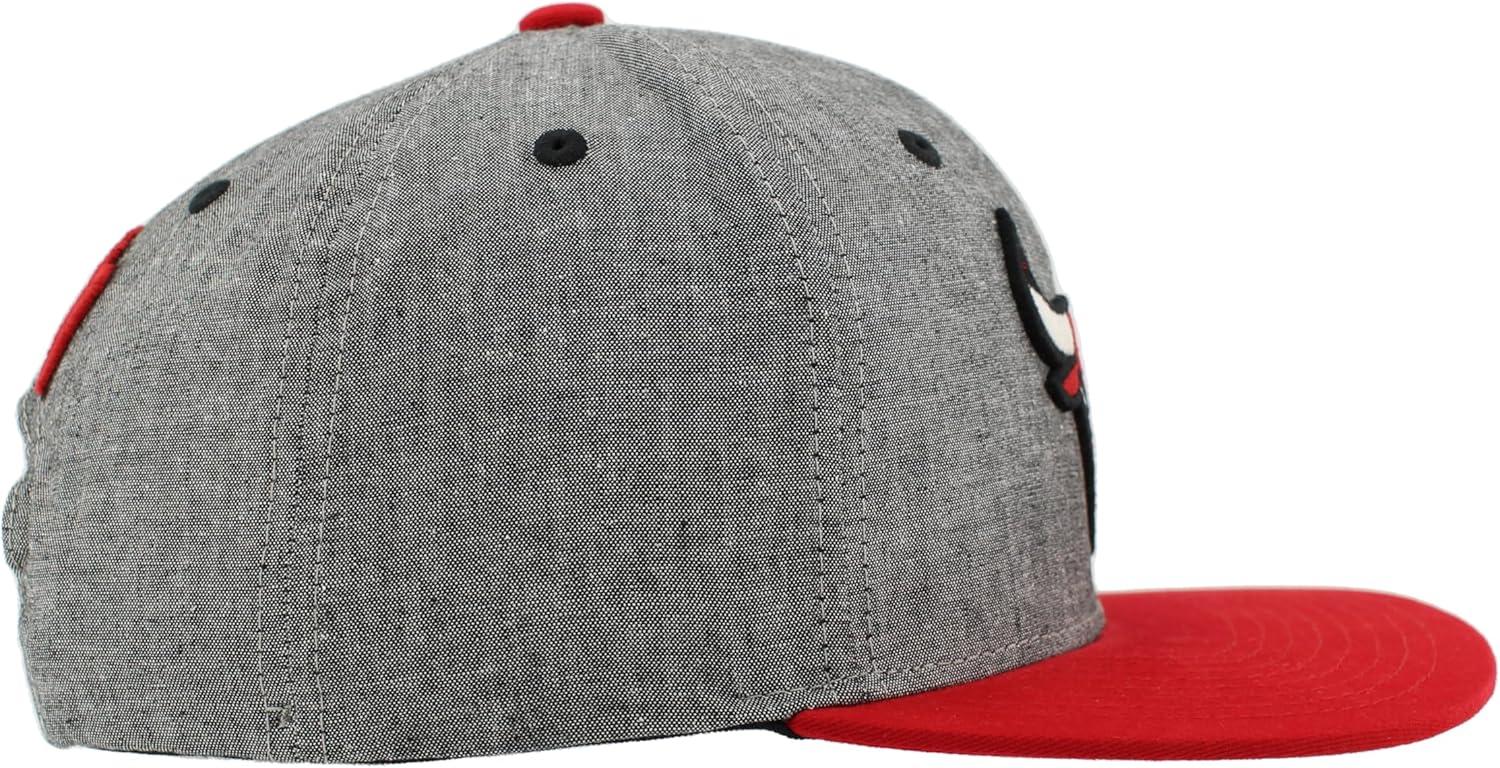 imageZHATS NBA UnisexAdult NBA Officially Licensed Adjustable Snapback Hat Heather BlackHeather Black