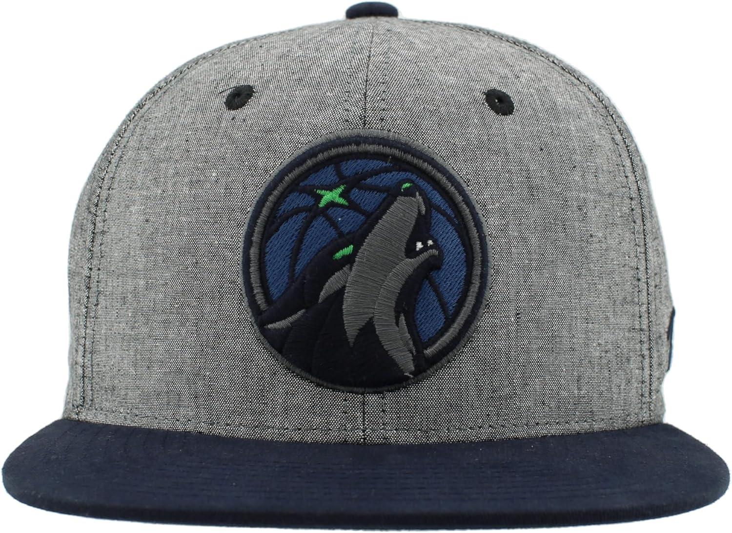 imageZHATS NBA UnisexAdult NBA Officially Licensed Adjustable Snapback Hat Heather BlackHeather Black