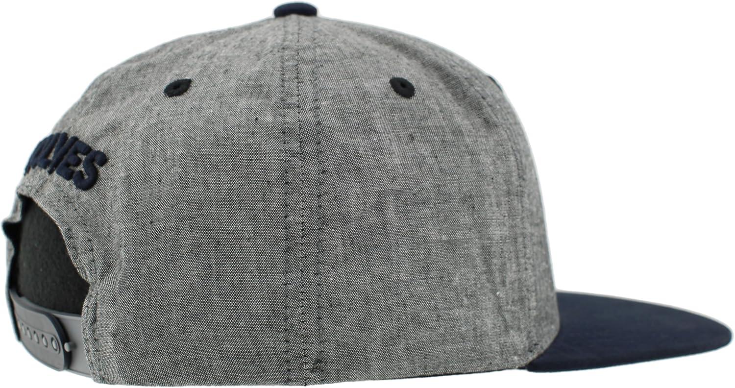 imageZHATS NBA UnisexAdult NBA Officially Licensed Adjustable Snapback Hat Heather BlackHeather Black