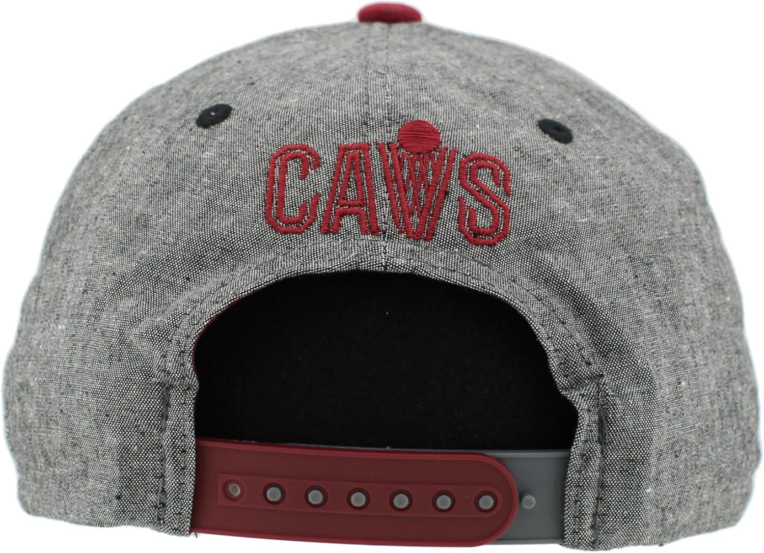 imageZHATS NBA UnisexAdult NBA Officially Licensed Adjustable Snapback Hat Heather BlackHeather Black