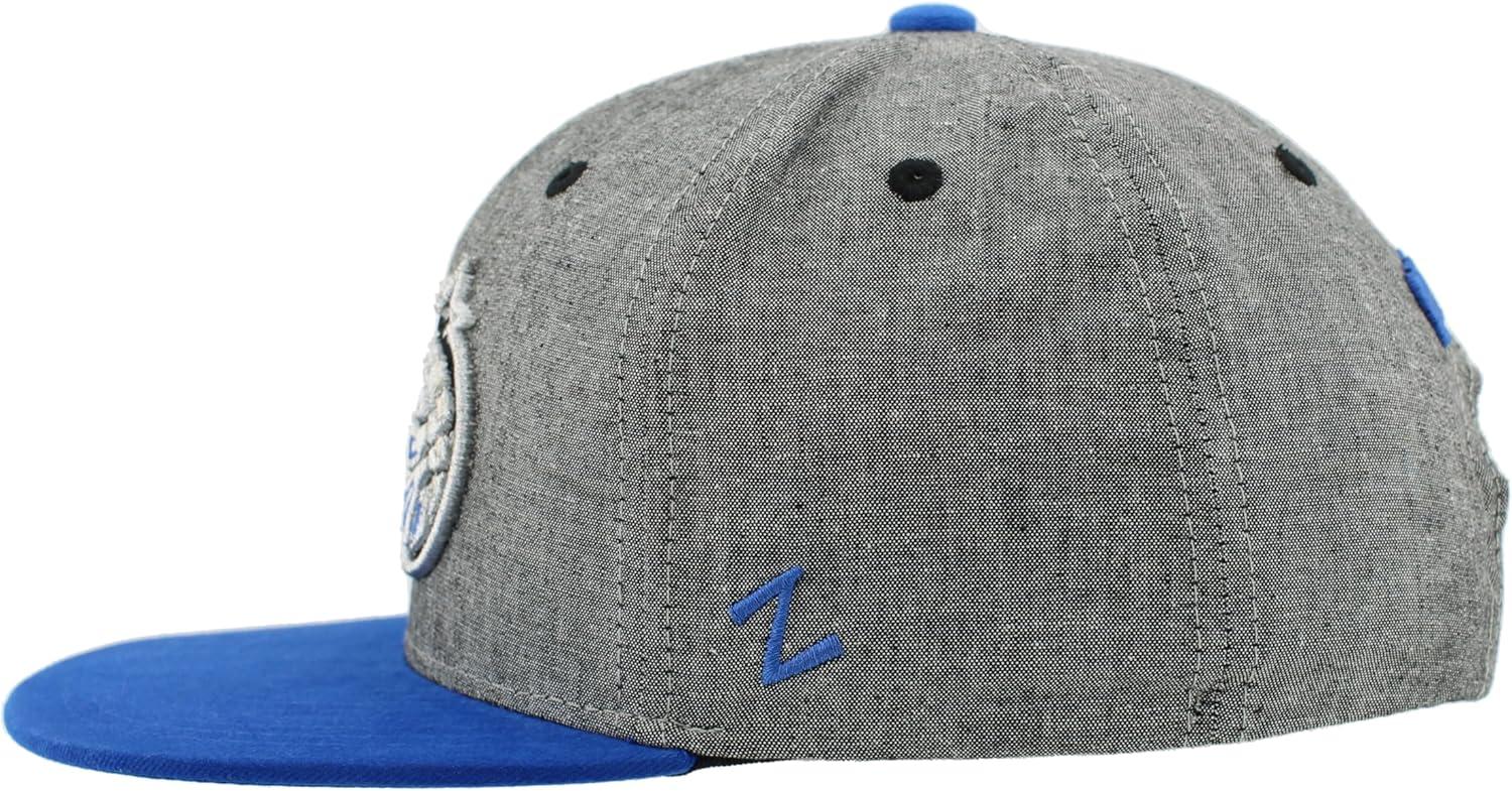 imageZHATS NBA UnisexAdult NBA Officially Licensed Adjustable Snapback Hat Heather BlackHeather Black