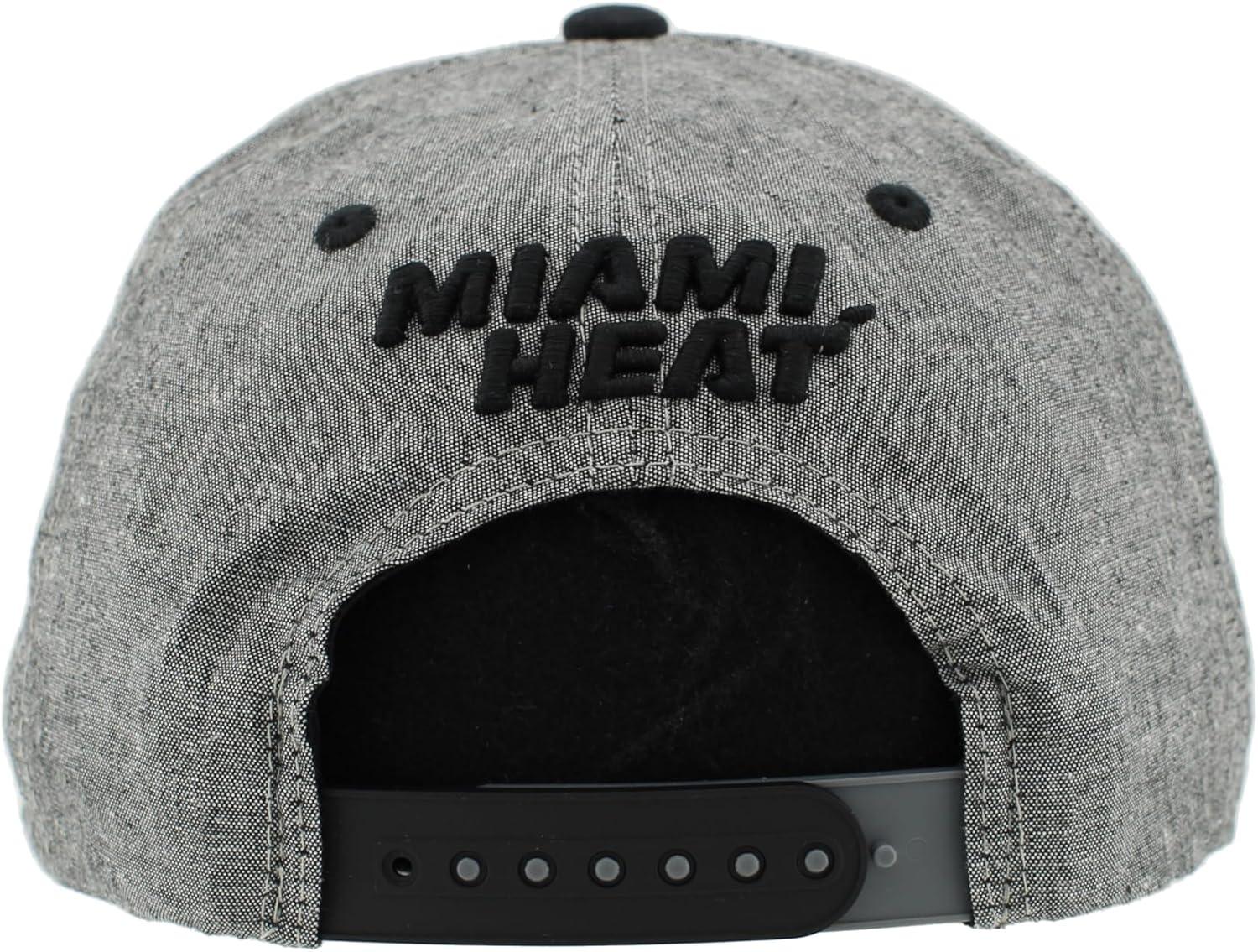 imageZHATS NBA UnisexAdult NBA Officially Licensed Adjustable Snapback Hat Heather BlackHeather Black