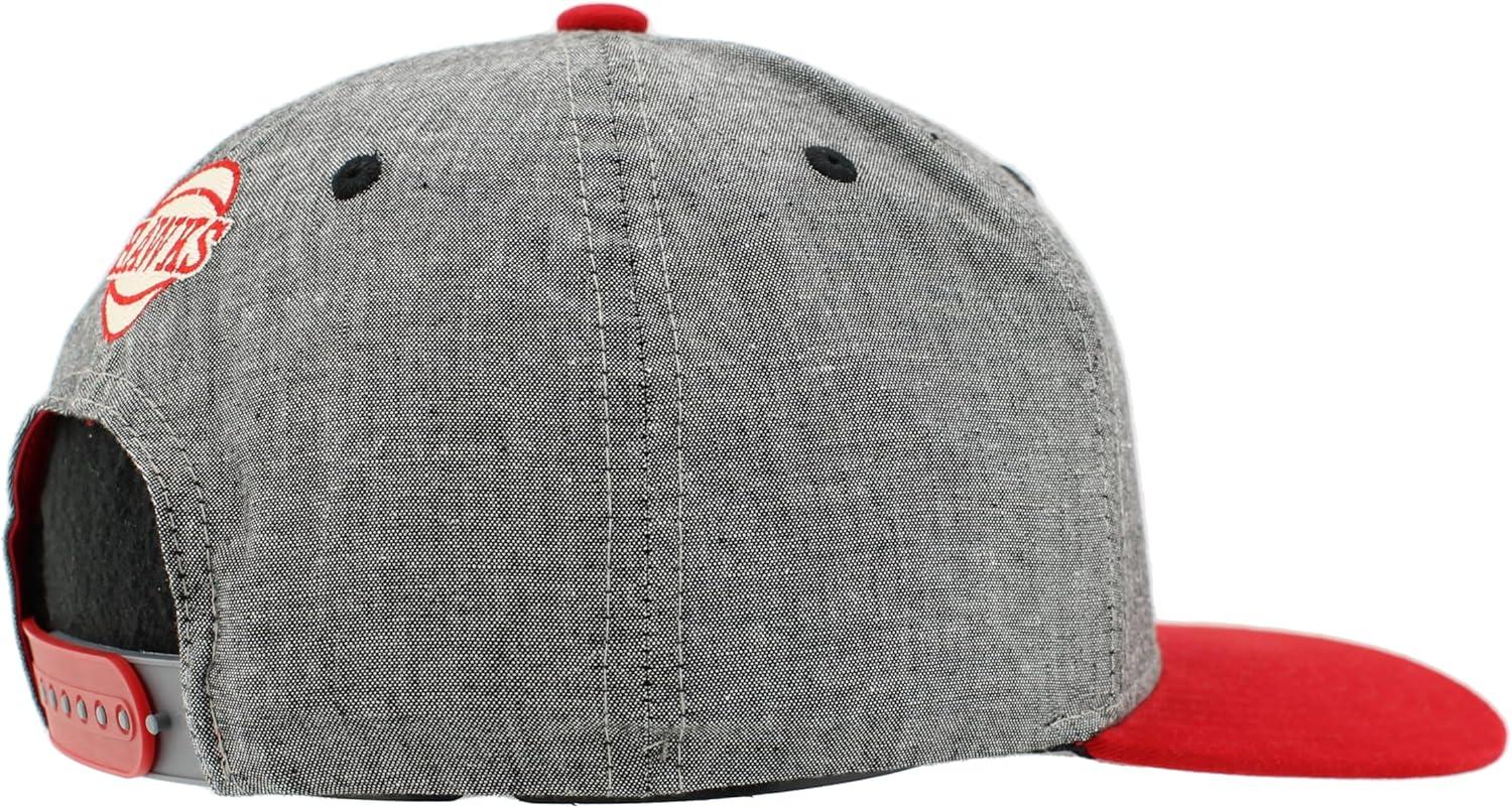 imageZHATS NBA UnisexAdult NBA Officially Licensed Adjustable Snapback Hat Heather BlackHeather Black