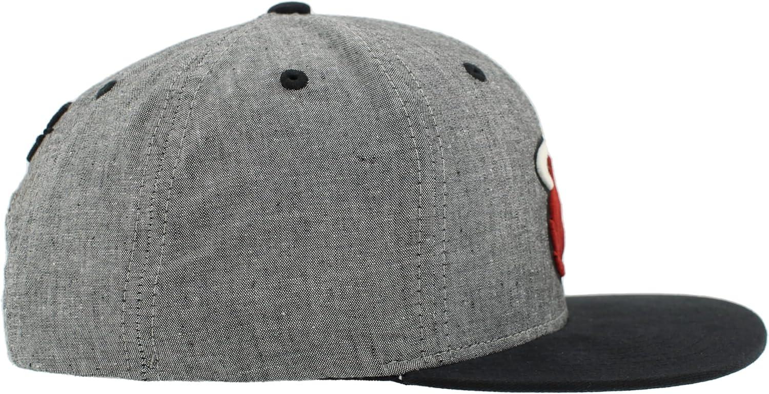 imageZHATS NBA UnisexAdult NBA Officially Licensed Adjustable Snapback Hat Heather BlackHeather Black