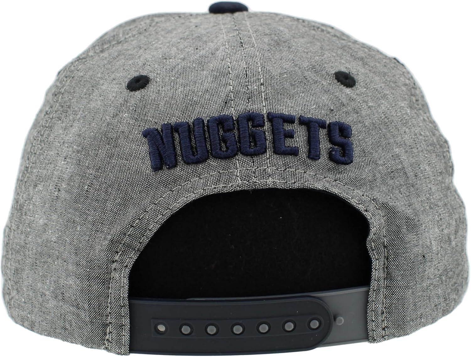 imageZHATS NBA UnisexAdult NBA Officially Licensed Adjustable Snapback Hat Heather BlackHeather Black