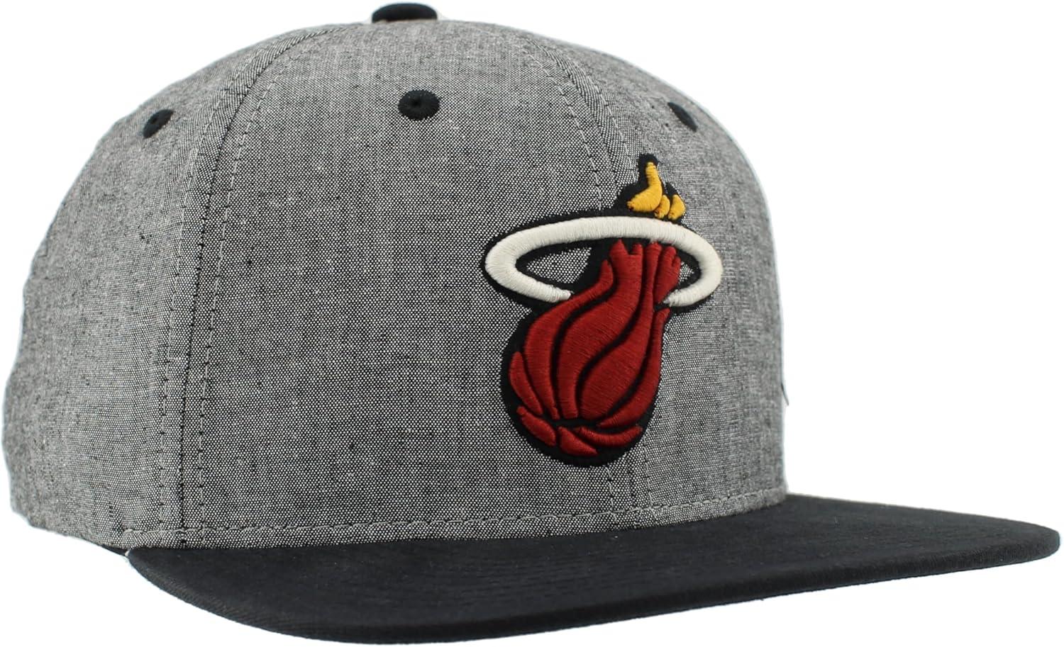 imageZHATS NBA UnisexAdult NBA Officially Licensed Adjustable Snapback Hat Heather BlackHeather Black