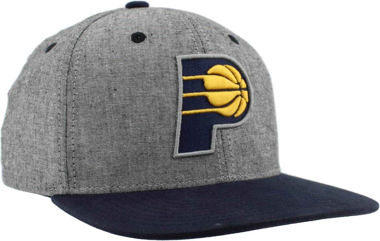 imageZHATS NBA UnisexAdult NBA Officially Licensed Adjustable Snapback Hat Heather BlackHeather Black