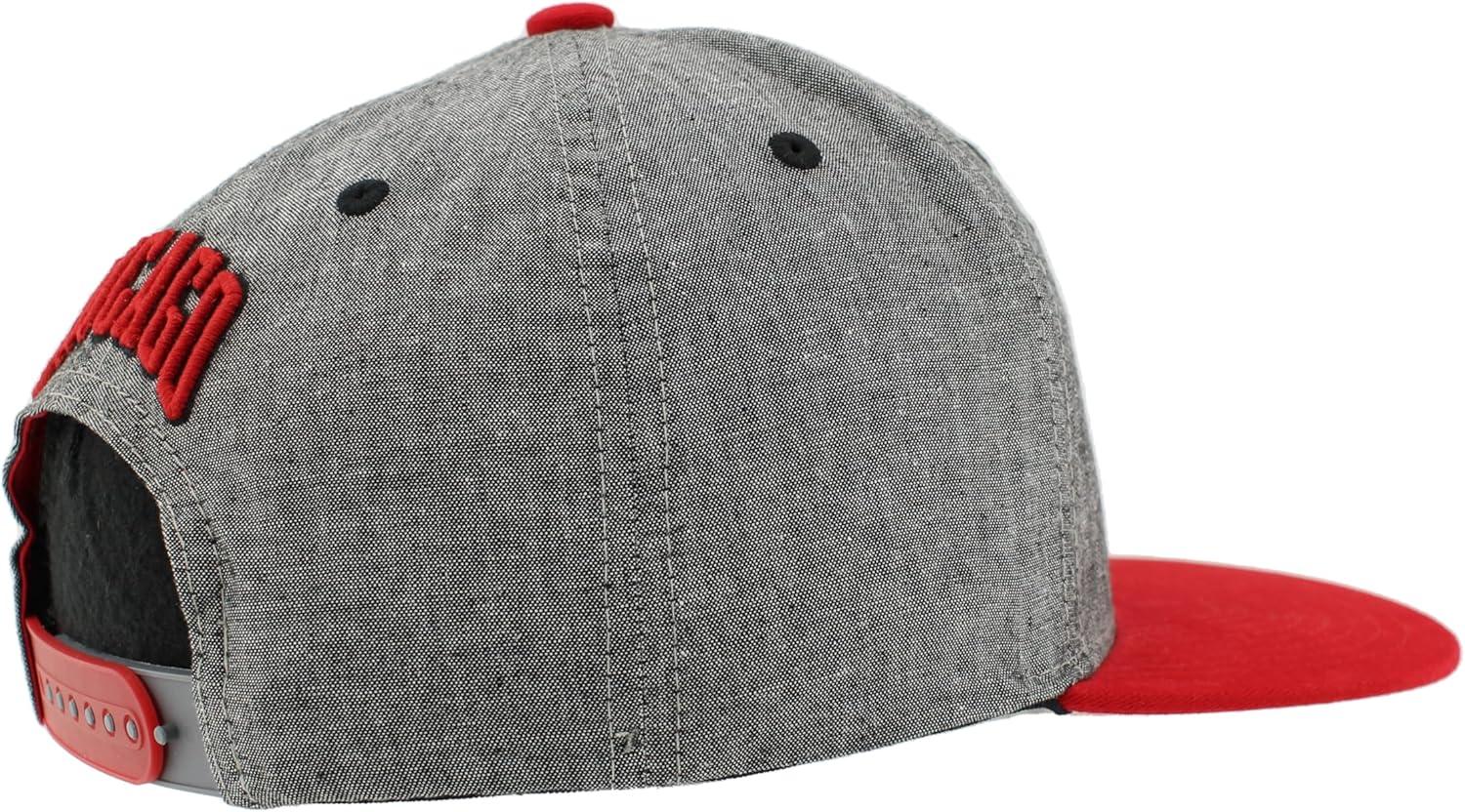 imageZHATS NBA UnisexAdult NBA Officially Licensed Adjustable Snapback Hat Heather BlackHeather Black