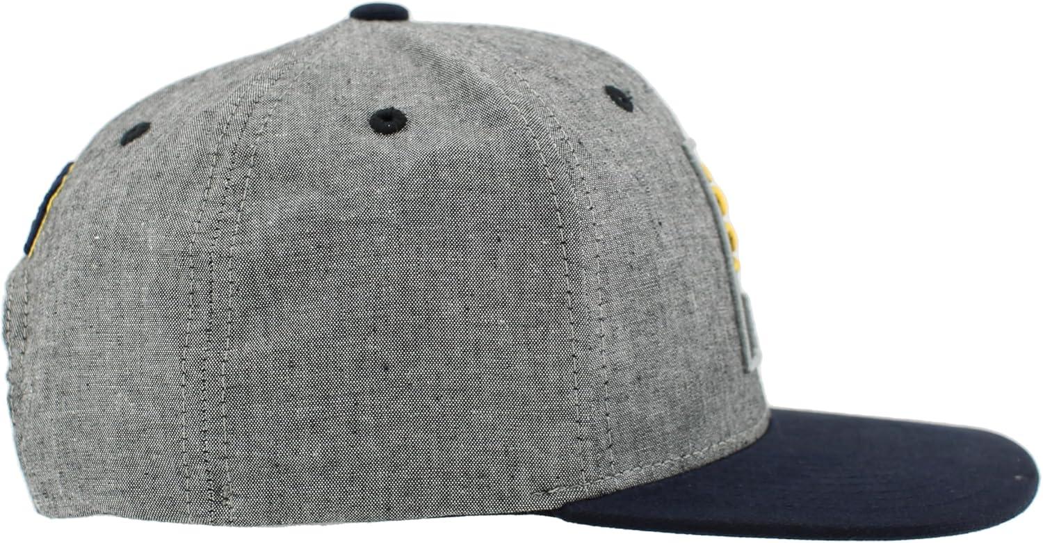 imageZHATS NBA UnisexAdult NBA Officially Licensed Adjustable Snapback Hat Heather BlackHeather Black