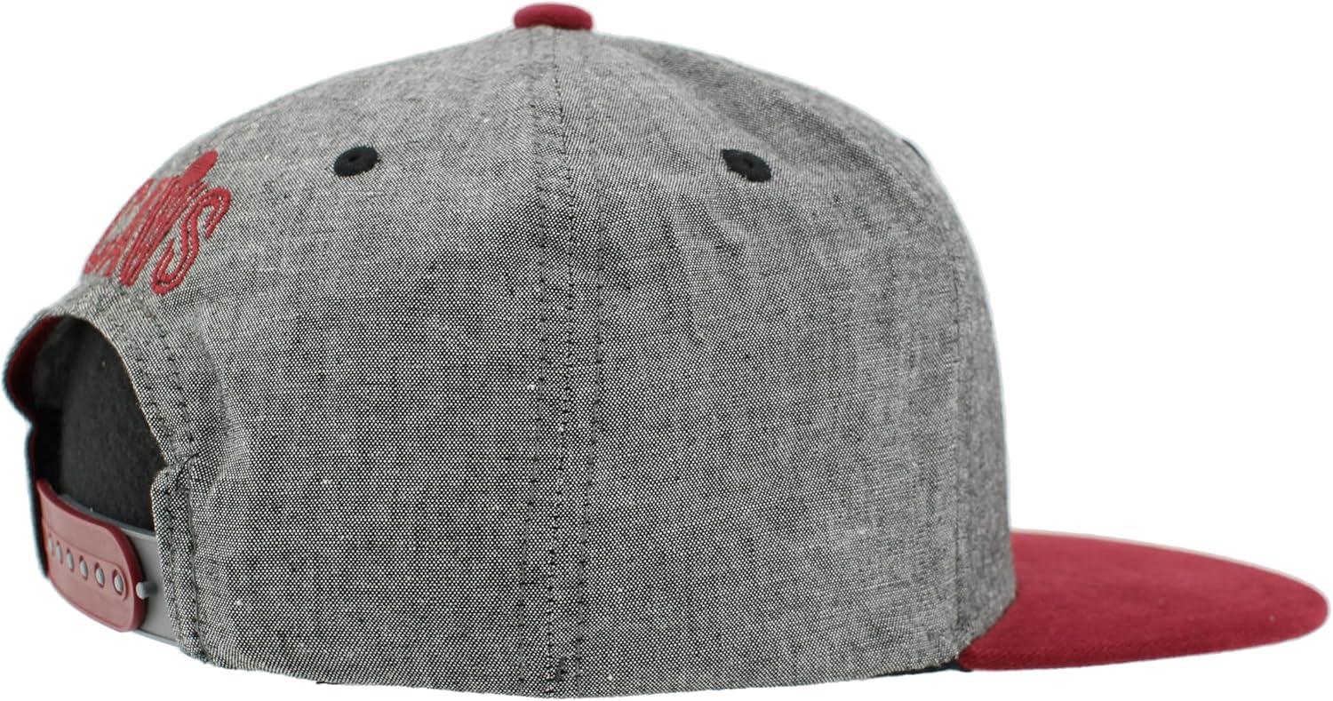 imageZHATS NBA UnisexAdult NBA Officially Licensed Adjustable Snapback Hat Heather BlackHeather Black