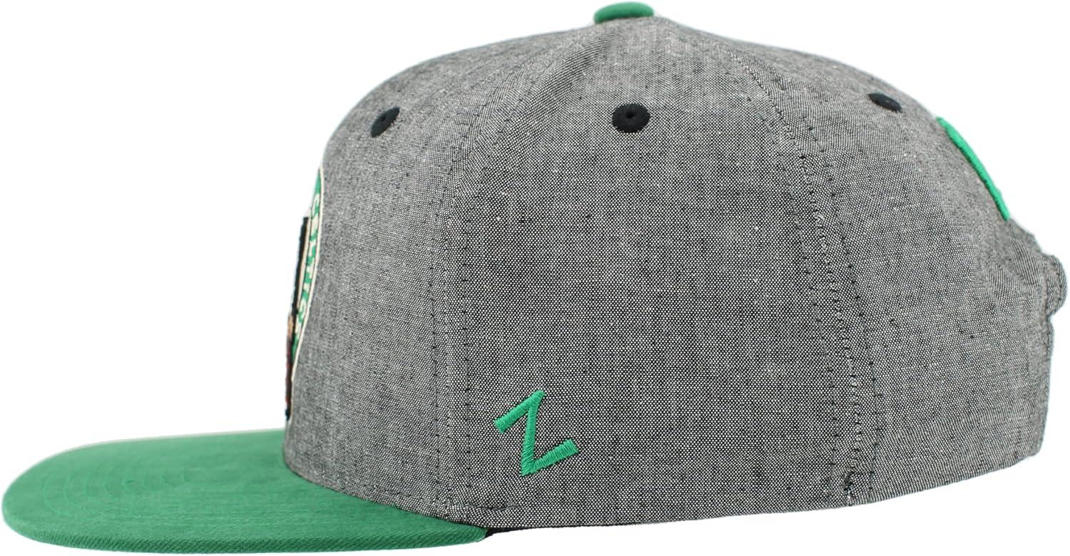 imageZHATS NBA UnisexAdult NBA Officially Licensed Adjustable Snapback Hat Heather BlackHeather Black