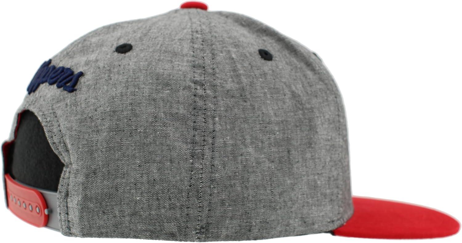 imageZHATS NBA UnisexAdult NBA Officially Licensed Adjustable Snapback Hat Heather BlackHeather Black