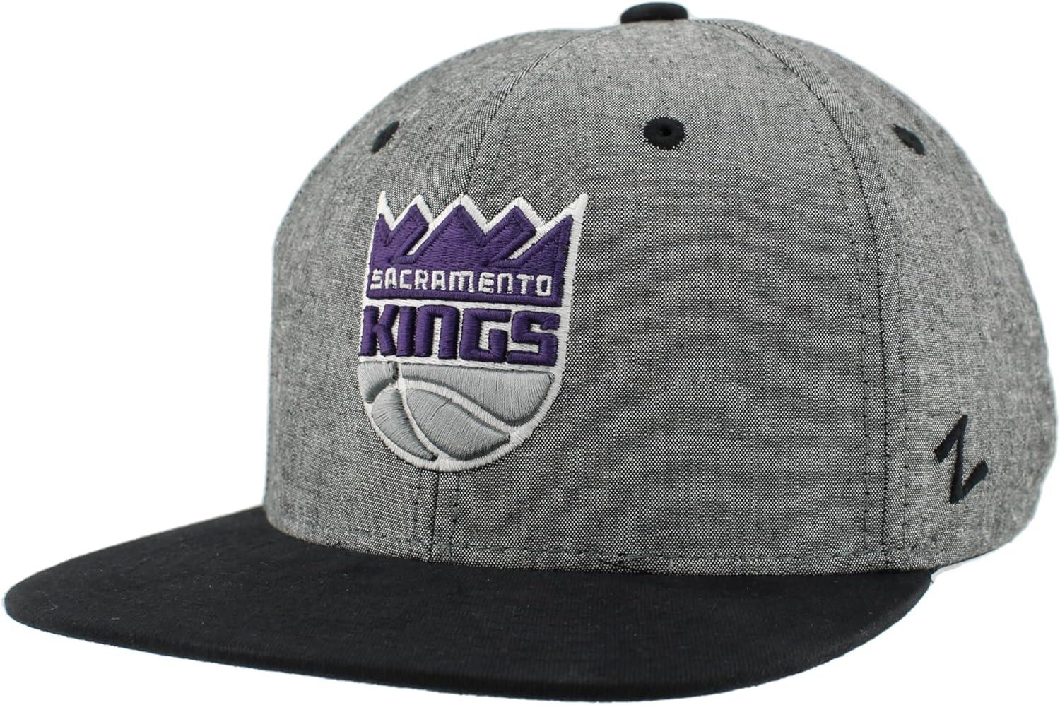 imageZHATS NBA UnisexAdult NBA Officially Licensed Adjustable Snapback Hat Heather BlackHeather Black