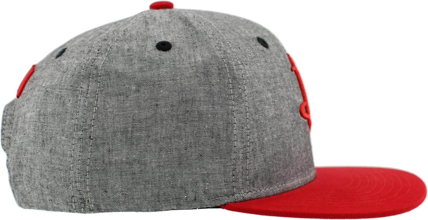 imageZHATS NBA UnisexAdult NBA Officially Licensed Adjustable Snapback Hat Heather BlackHeather Black