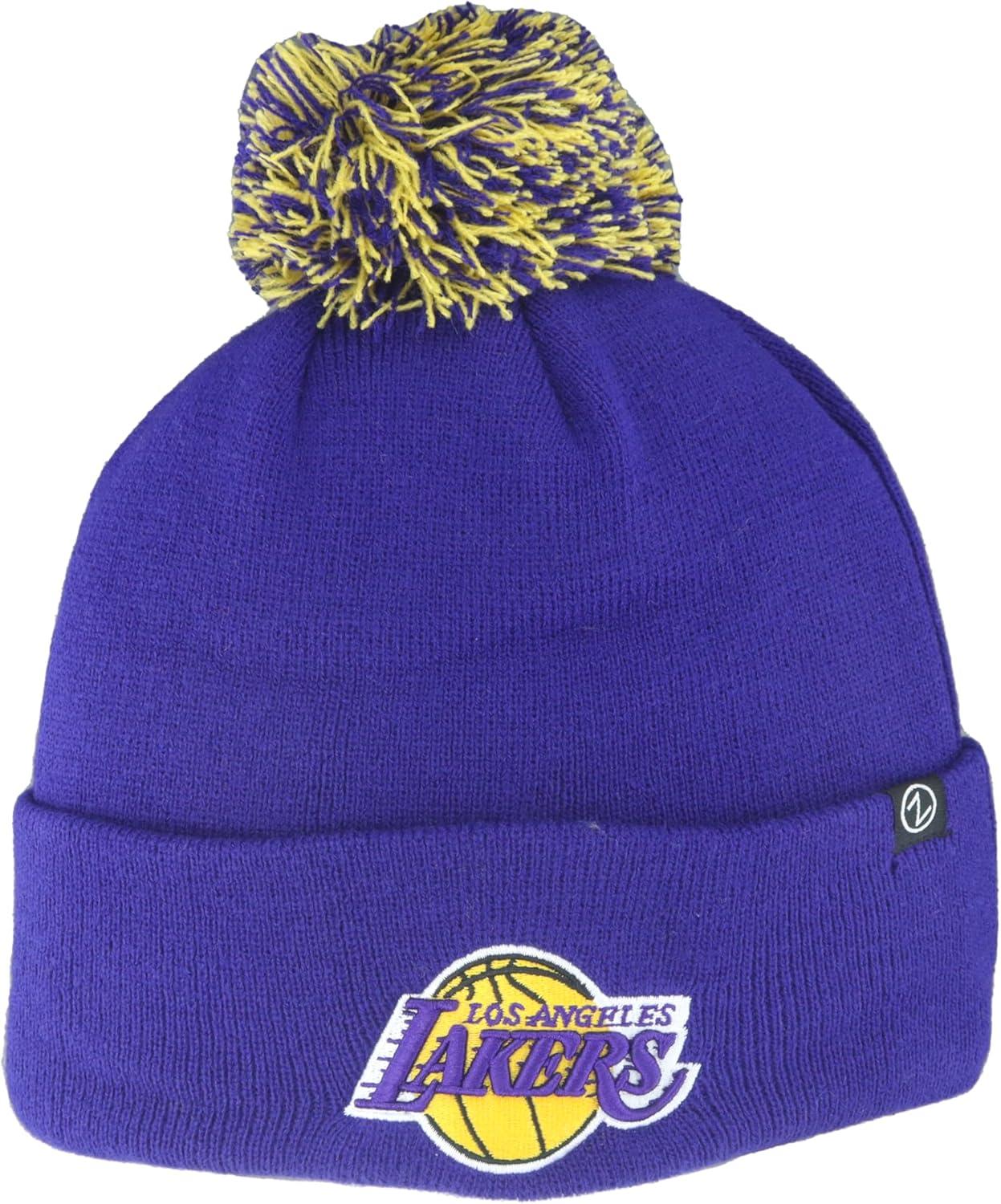 imageZHATS NBA UnisexAdult NBA Officially Licensed Beanie Pom Icon Team ColorTeam Color