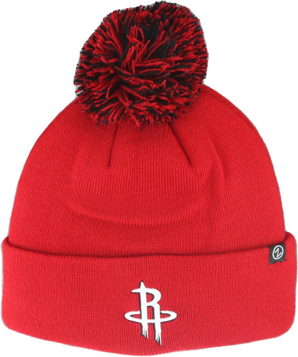 imageZHATS NBA UnisexAdult NBA Officially Licensed Beanie Pom Icon Team ColorTeam Color