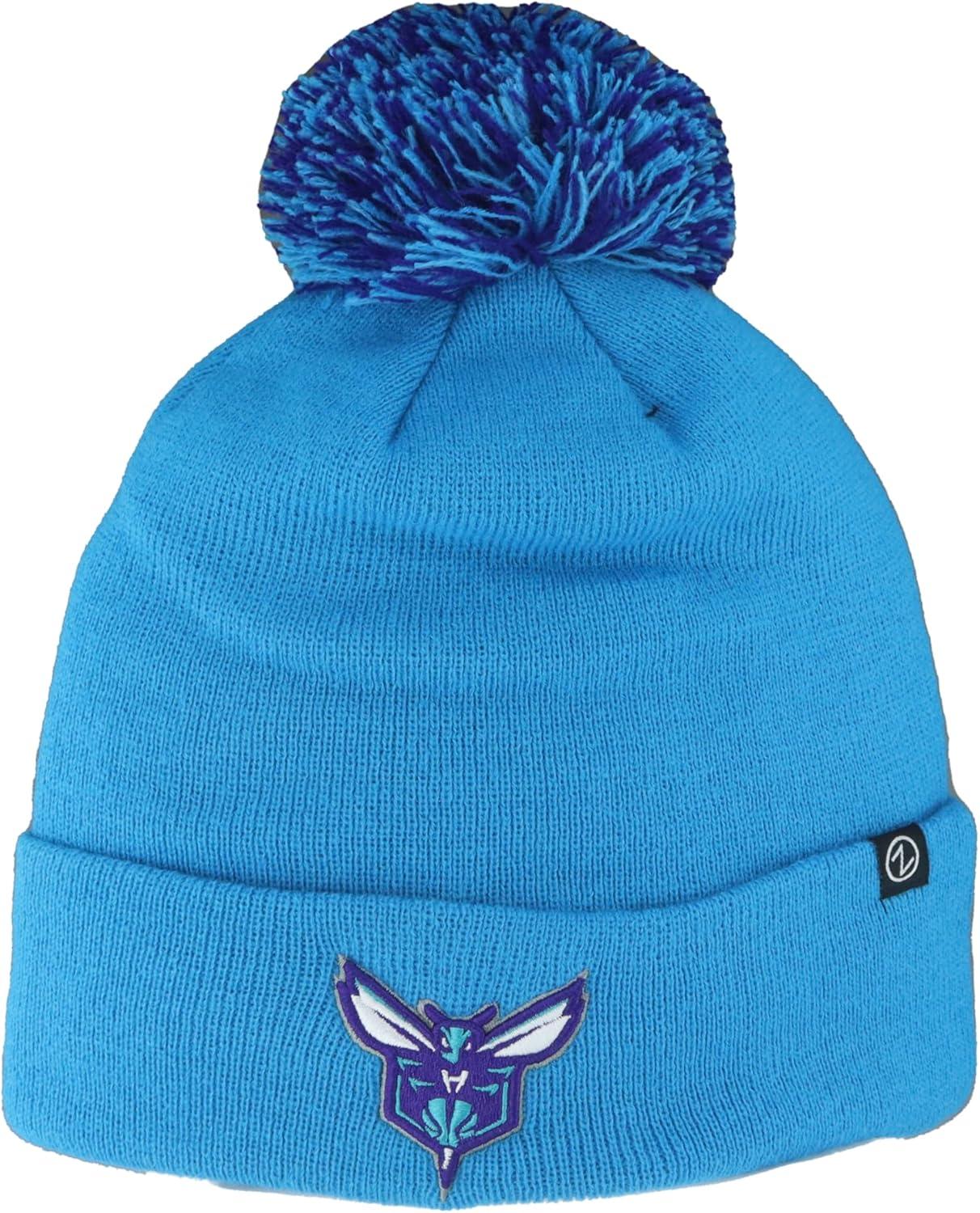 imageZHATS NBA UnisexAdult NBA Officially Licensed Beanie Pom Icon Team ColorTeam Color