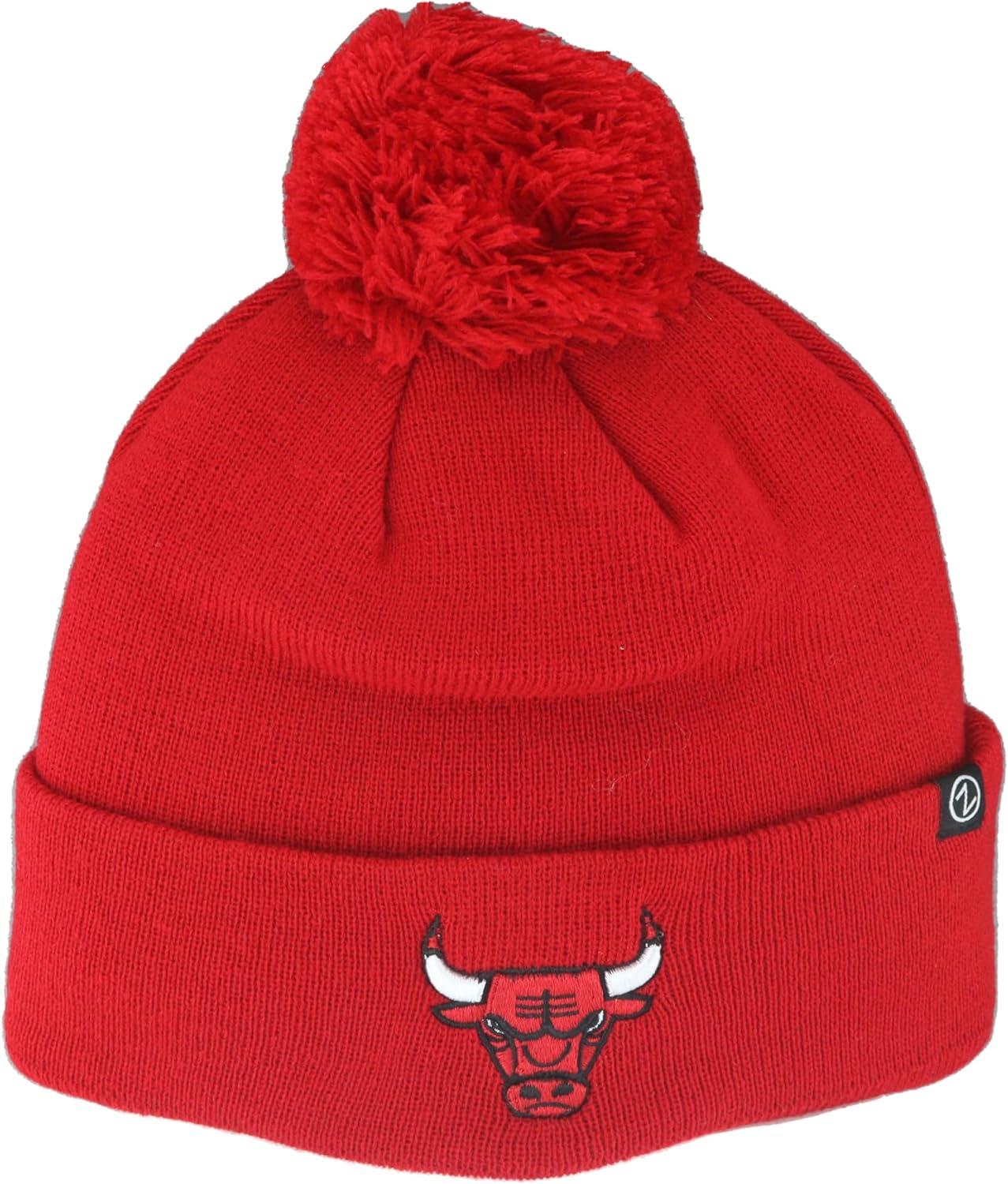 imageZHATS NBA UnisexAdult NBA Officially Licensed Beanie Pom Icon Team ColorTeam Color