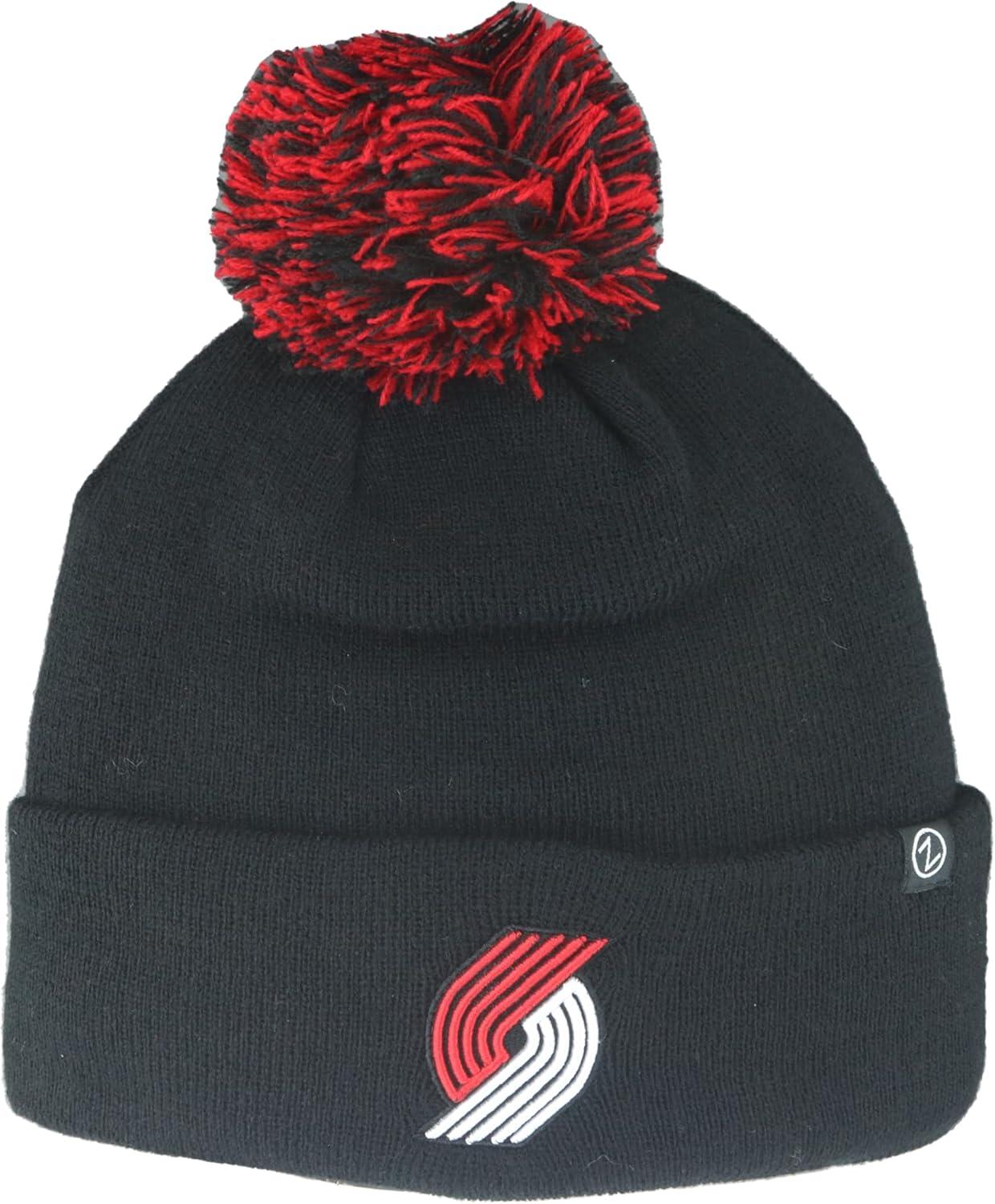 imageZHATS NBA UnisexAdult NBA Officially Licensed Beanie Pom Icon Team ColorTeam Color