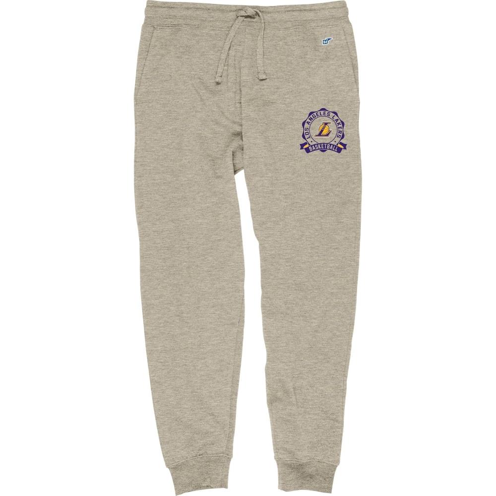 imageBlue 84 NBA Officially Licensed Sweatpants Jogger OatmealLos Angeles Lakers